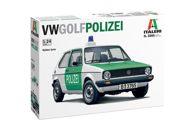 3666  автомобили и мотоциклы  VW Golf Polizei  (1:24)