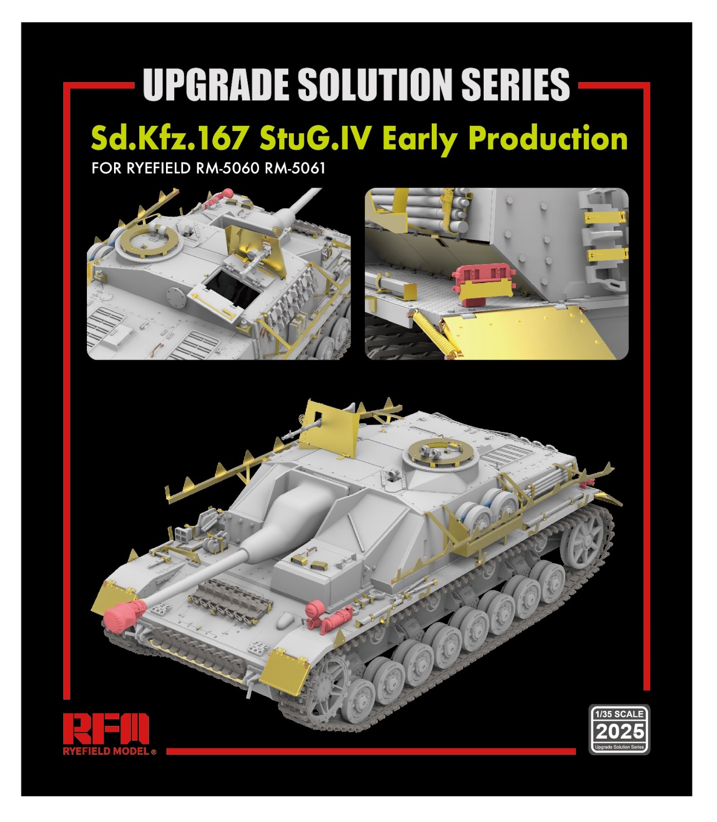 RM-2025  фототравление  Sd.Kfz. 167 StuG.IV Early Production Upgrade Solution Series  (1:35)