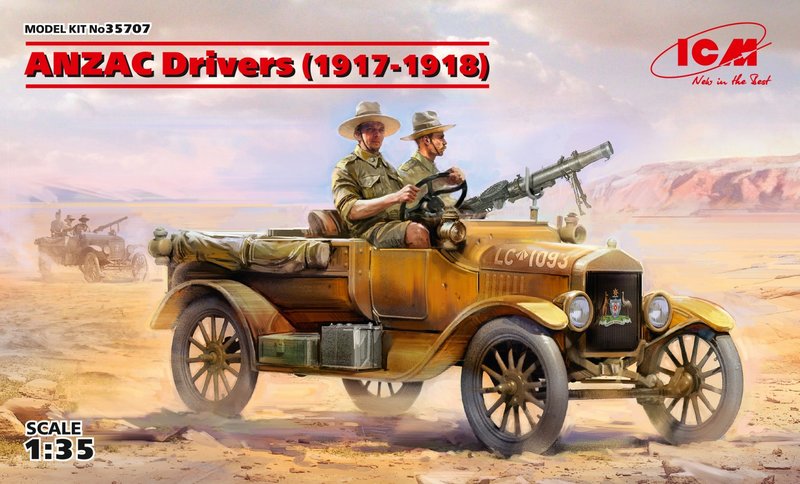 35707  фигуры  ANZAC Drivers (1917-1918) (2 figures)  (1:35)