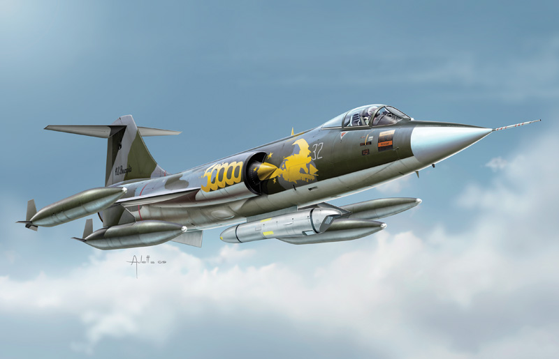 1296  авиация  F-104 G "Starfighter" (1:72)