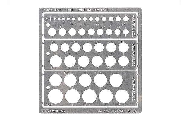 74150  ручной инструмент  Металлический трафарет для нанесения кругов (дуг)1-12,5 мм