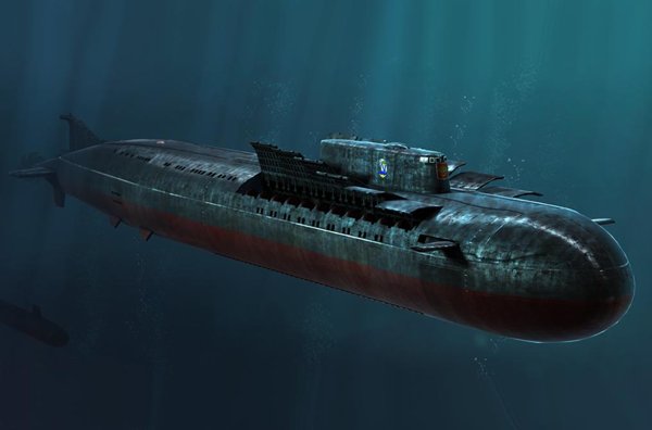 83521  флот  подводная лодка Russian Navy SSGN Oscar II Class Kursk   (1:350)
