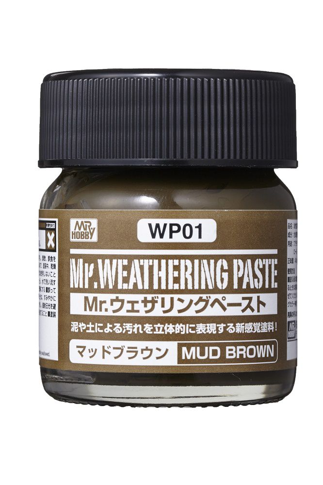 WP01  краска 40мл MR.WEATHERING COLOR WP01 MUD BROWN