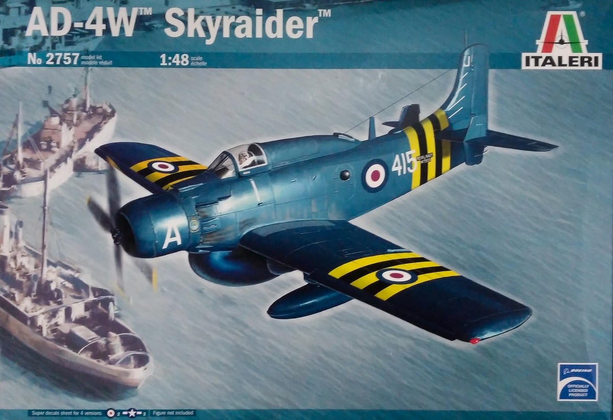 2757  авиация  AD-4W Skyraider (1:48)