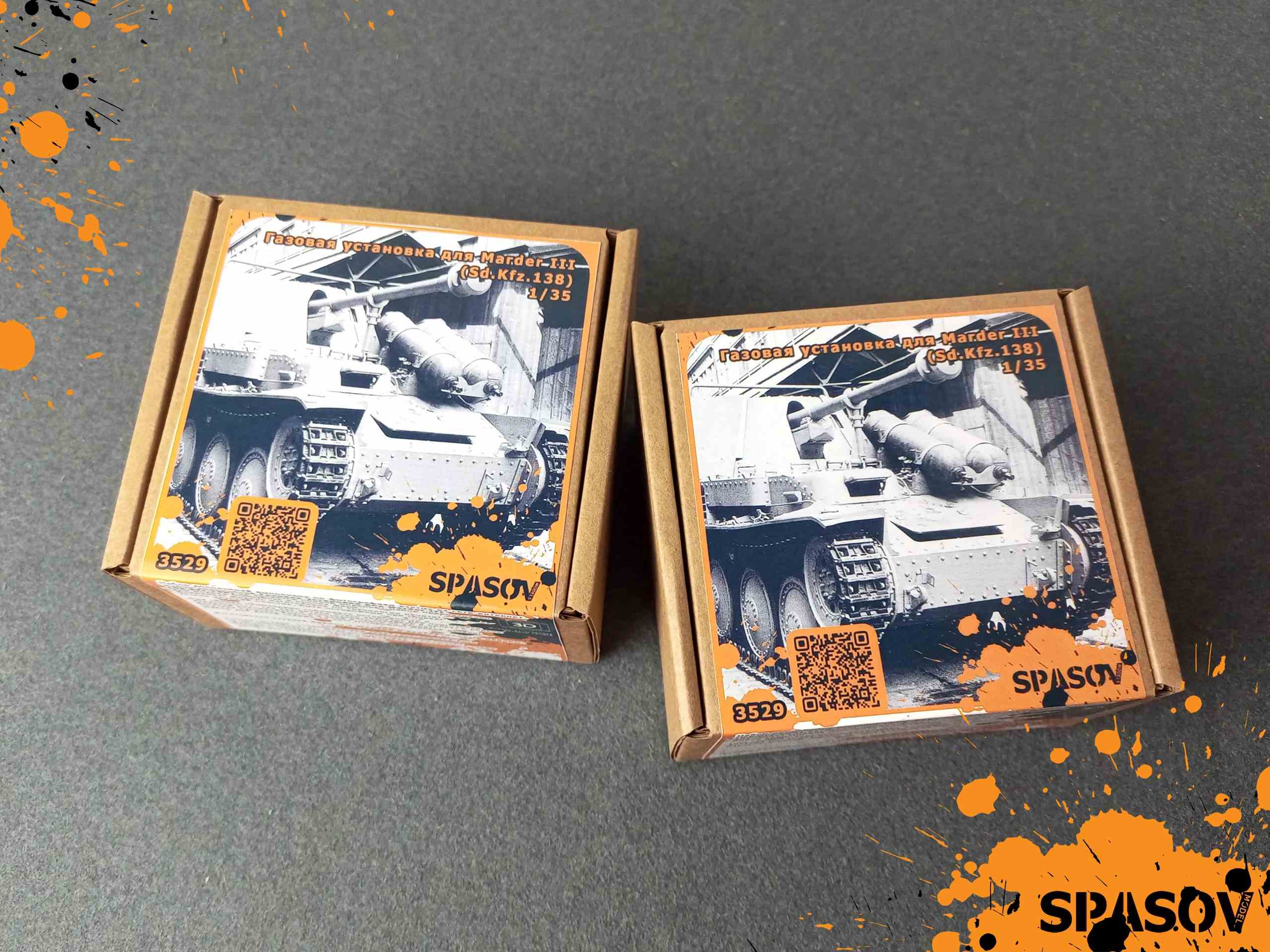3529  конверсионные наборы  Газовая установка для Marder III (Sd.Kfz.138)  (1:35)