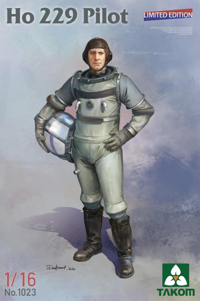 1023  фигуры  Ho 229 Pilot  (1:16)