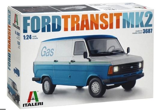 3687  автомобили и мотоциклы  Ford Transit MK.II  (1:24)