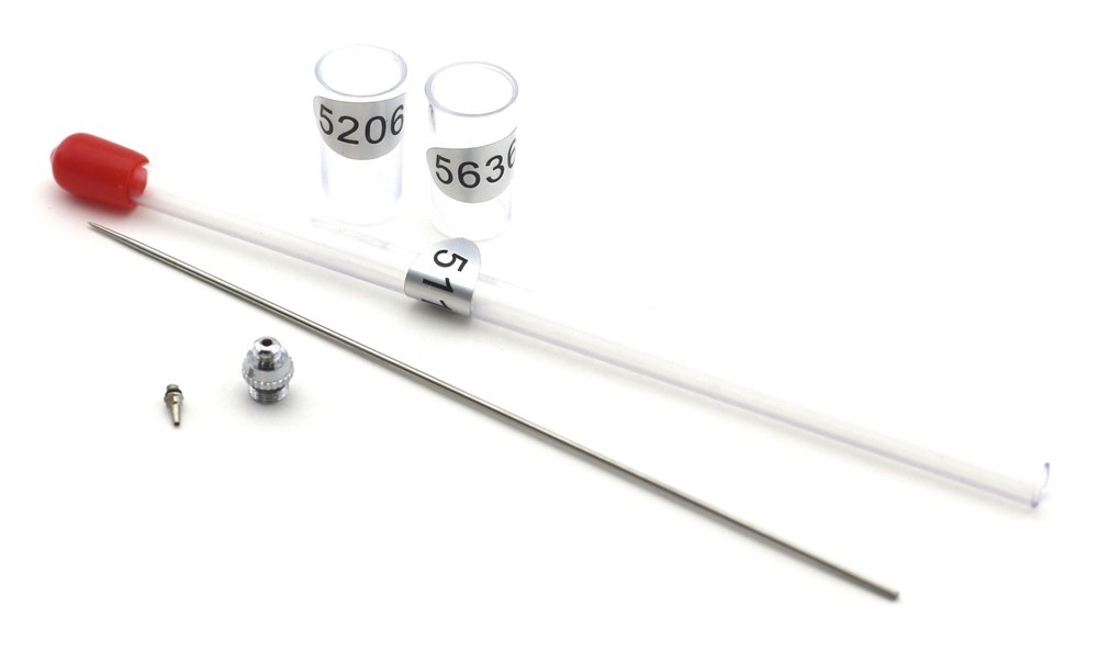 5538  аэрография  Набор для аэрографов серии 1117, 0,7 мм (игла высокопрочная, сопло, диффузор)