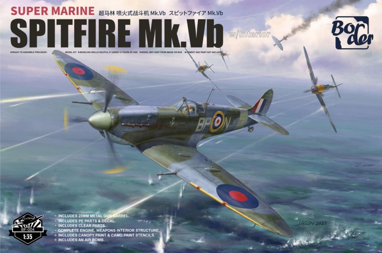 BF-004  авиация  Supermarine Spitfire Mk.Vb  (1:35)