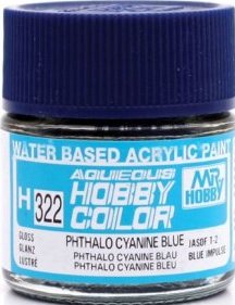 H322  краска 10мл  PHTHALO CYANINE BLUE