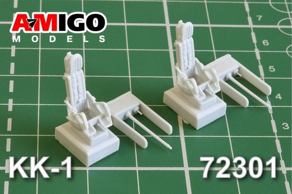 AMG 72301  дополнения из смолы  Катапультное кресло КК-1, раннее 2 шт., для М&Г-15, И-320  (1:72)