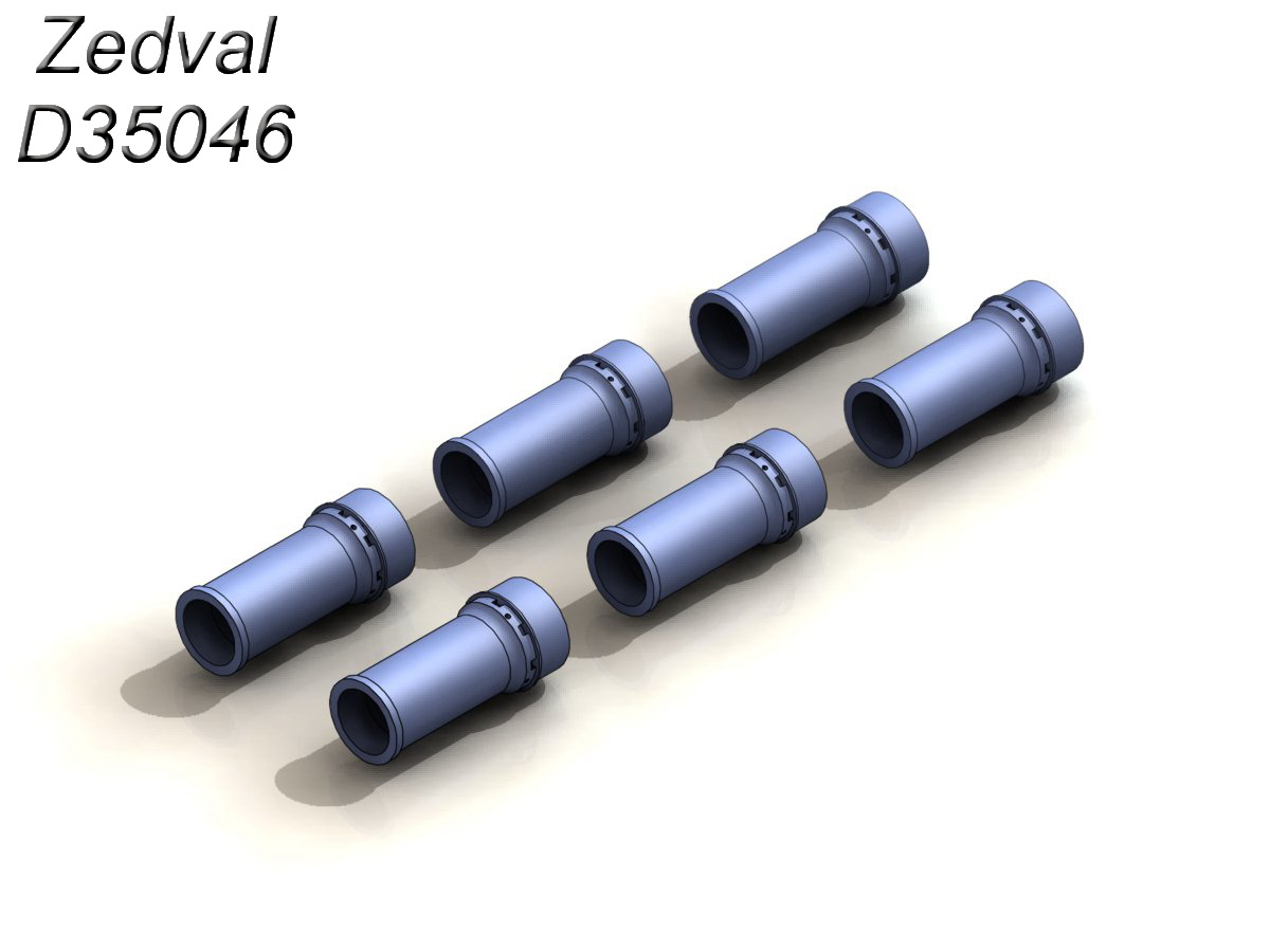 D35046  дополнения из смолы  Система 902А/Б "Туча" (пустая) (6шт.)  (1:35)