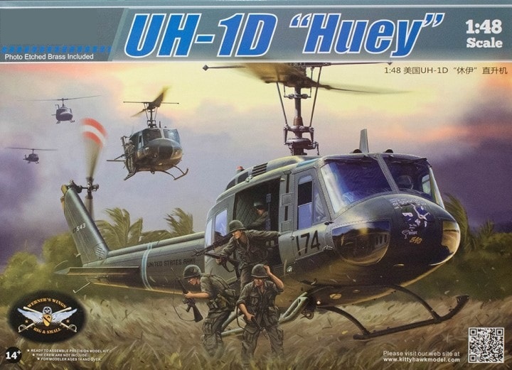 KH80154  авиация  UH-1D Huey  (1:48)