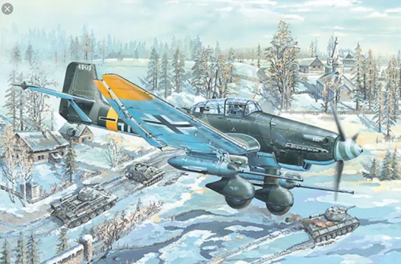 02425  авиация  Junkers Ju-87G-2 Stuka  (1:24)