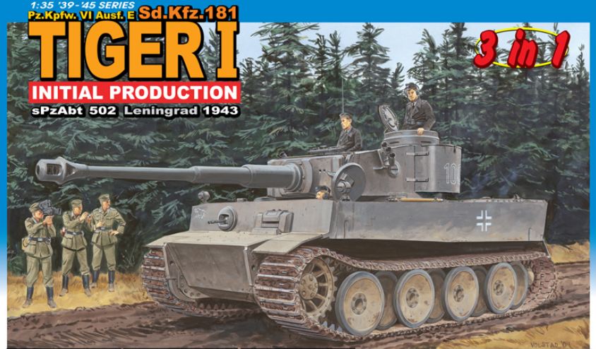 6252  техника и вооружение  Sd.Kfz.181 Tiger I Initial Production s.Pz.Abt.502 Leningrad 1943 (1:35)