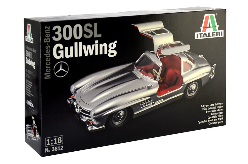 3612  автомобили и мотоциклы  MERCEDES-BENZ 300 SL GULLWING  (1:16)