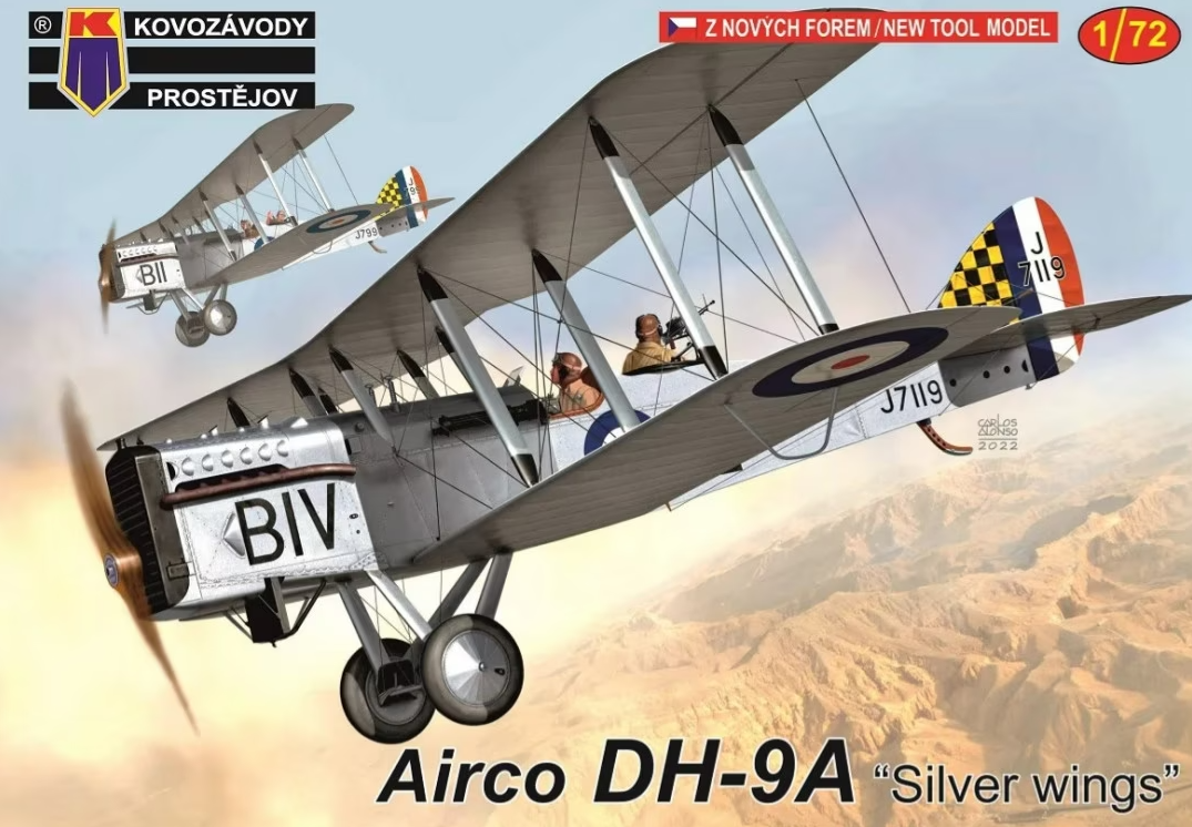 KPM0312  авиация  Airco DH-9A „Silver wings“  (1:72)
