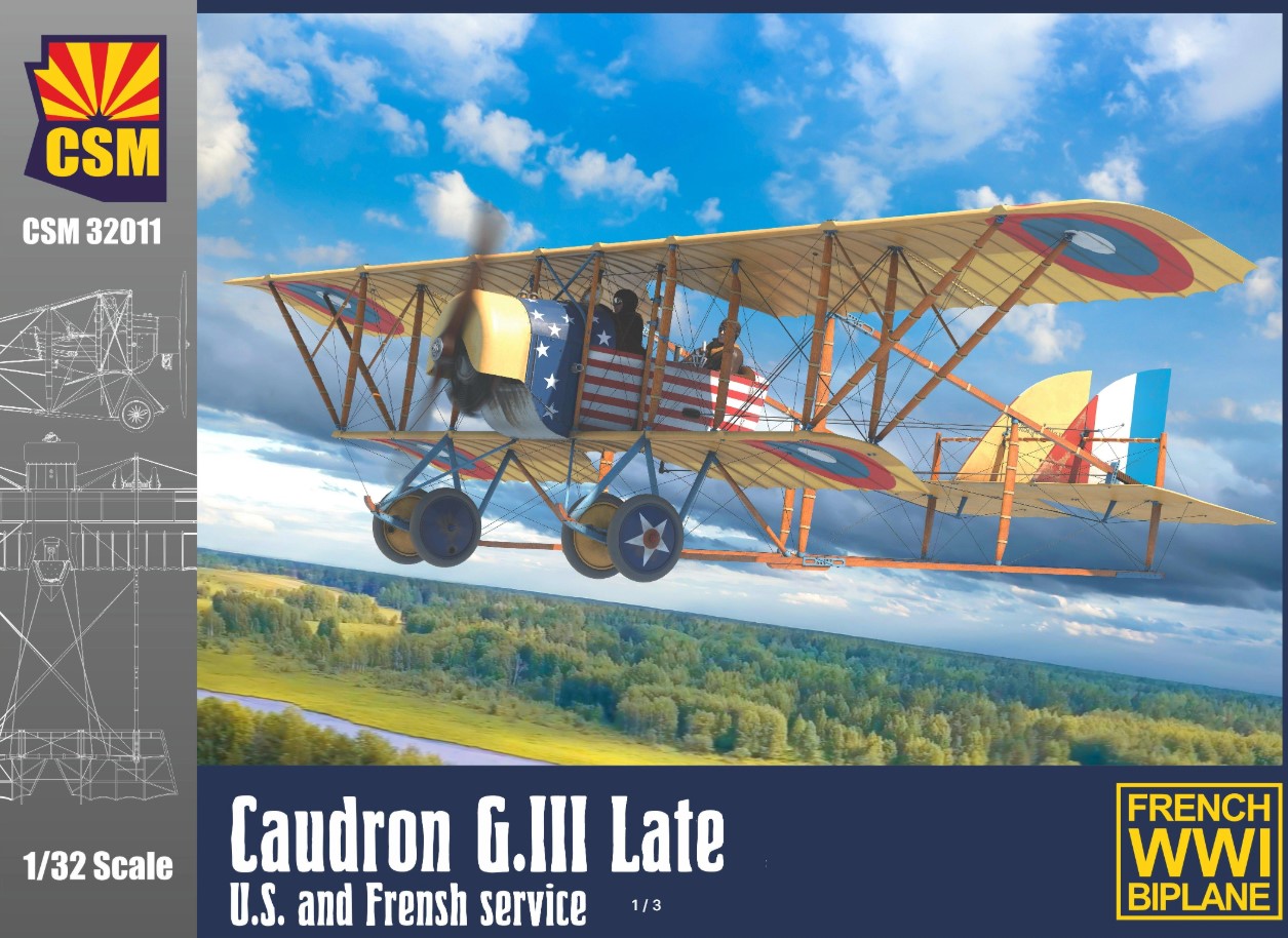 CSM32011  авиация  Caudron G.III late U.S. and French service  (1:32)