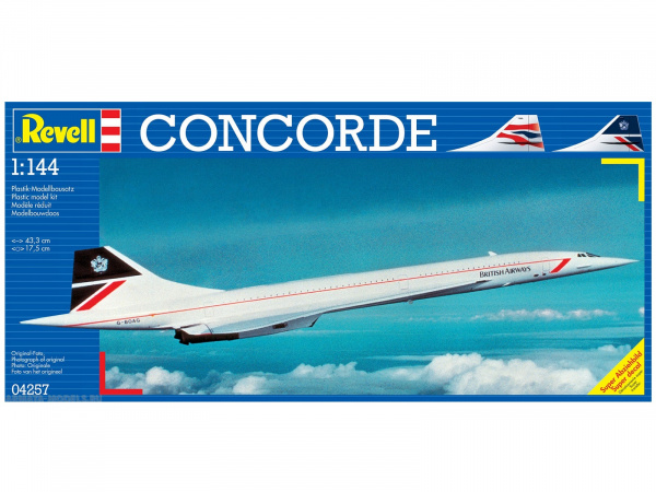 04257  авиация  CONCORDE  (1:144)