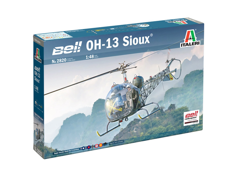2820  авиация  Bell OH-13 Sioux  (1:48)