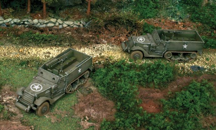 7509  техника и вооружение  M3A1 Half Track-Two Fast Assembly  (1:72)