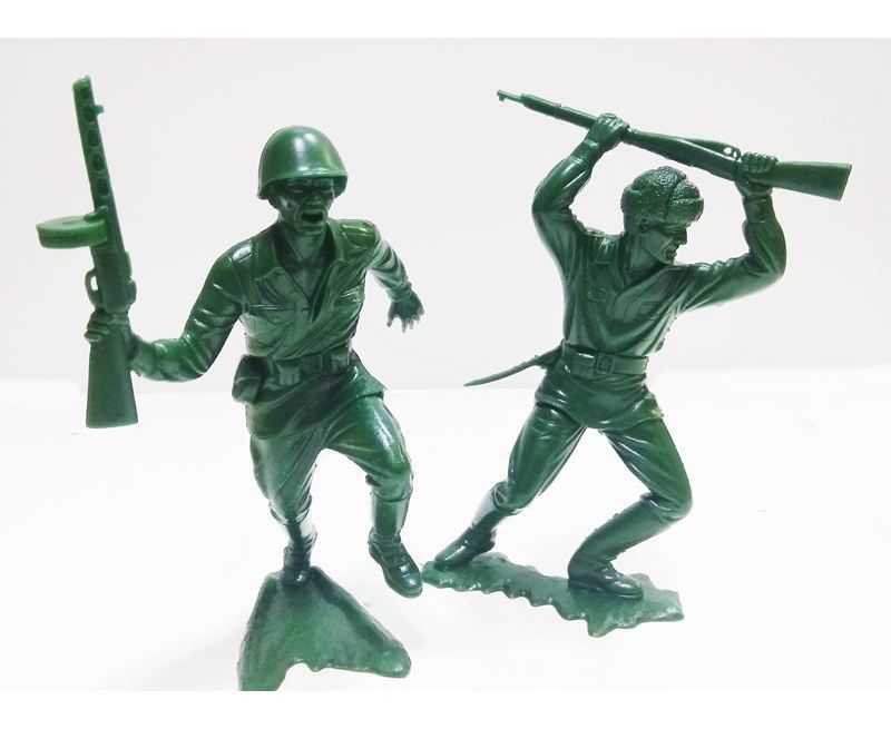 80005  фигуры  Красная армия набор из 2-х фигур №2  (150 мм)