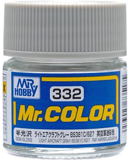C332  краска 10мл  LIGHT AIRCRAFT GRAY BS381C/627