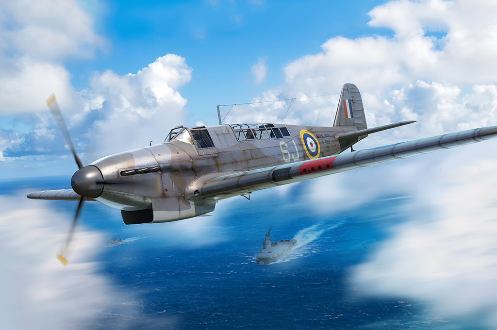 05822  авиация  Fairey Fulmar MK.I  (1:48)