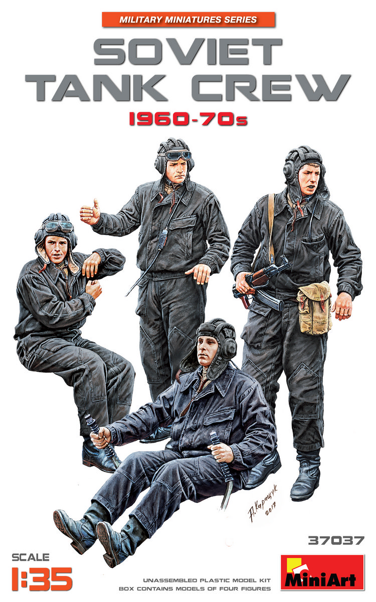 37037  фигуры  SOVIET TANK CREW 1960-70s  (1:35)