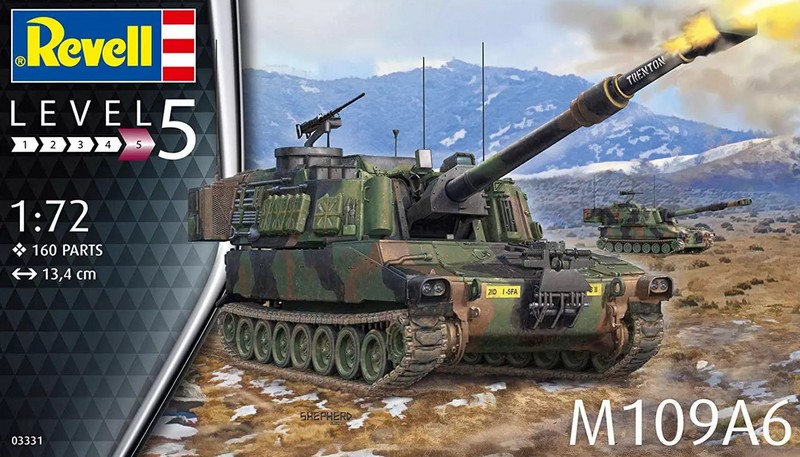 03331  техника и вооружение  САУ M109A6  (1:72)