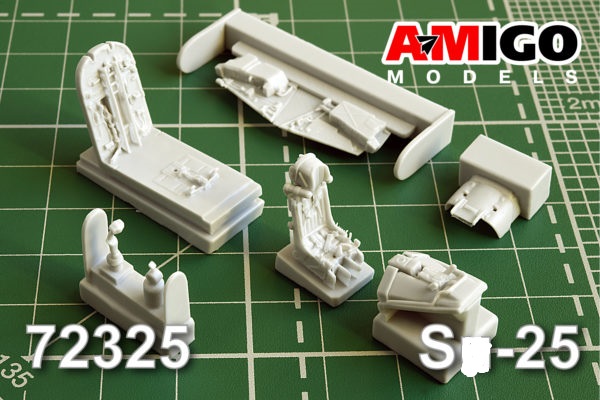 AMG 72325  дополнения из смолы  Кабина самолета С-25 с катапультным креслом К-36  (1:72)