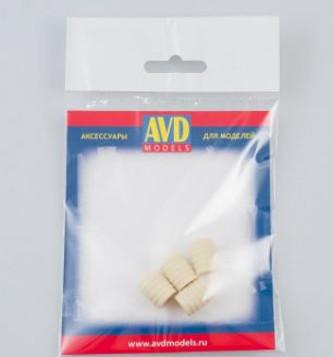 AVD143009104  дополнения из смолы  Бочка деревянная 100л (4 шт)  (1:43)