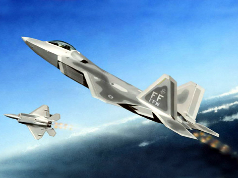 01317  авиация  F-22A Raptor  (1:144)