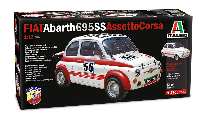 4705  автомобили и мотоциклы  FIAT Abarth 695SS/Assetto Corsa  (1:12)