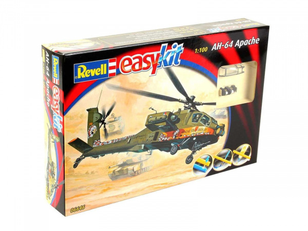 06646  авиация  AH-64 Apache easy kit  (1:100)