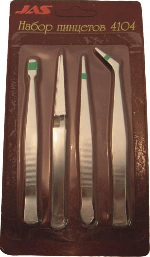 4104  ручной инструмент  Набор пинцетов 4104
