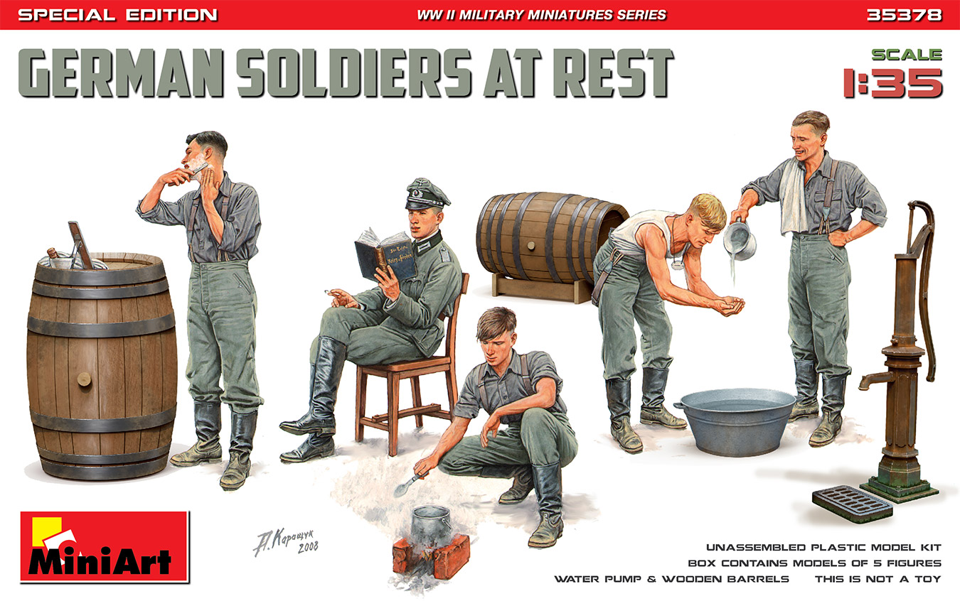 35378  фигуры  GERMAN SOLDIERS AT REST. SPECIAL EDITION  (1:35)