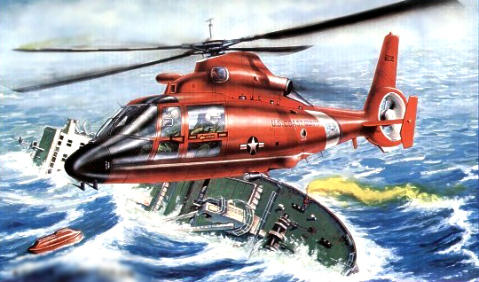 02801  авиация  US HH-65A Dolphin  (1:48)