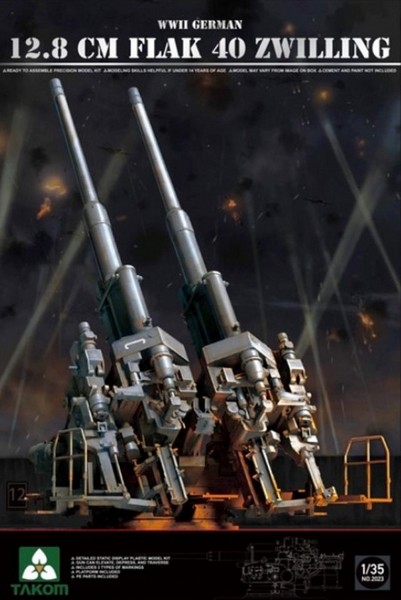 2023  техника и вооружение  12.8 CM FLAK 40 ZWILLING  (1:35)