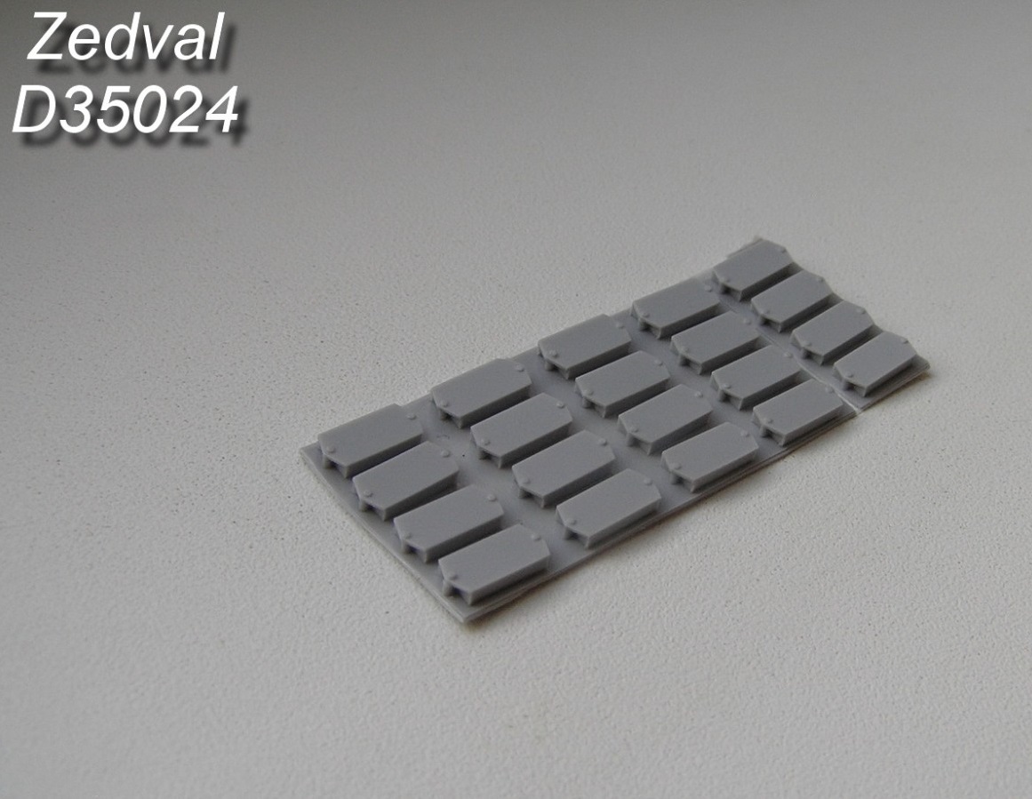 D35024  дополнения из смолы  Контейнеры ДЗ тип «D» (50 шт.)  (1:35)