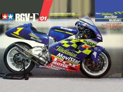 14089  автомобили и мотоциклы  Suzuki RGV-U'01 Telefonica Movistar (1:12)