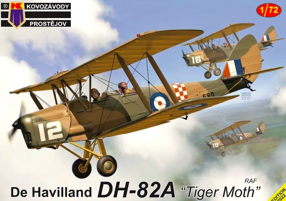 KPM0363  авиация  DH-82A "Tiger Moth" RAF  (1:72)