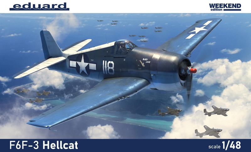 84194  авиация  F6F-3 Hellcat Weekend Edition  (1:48)