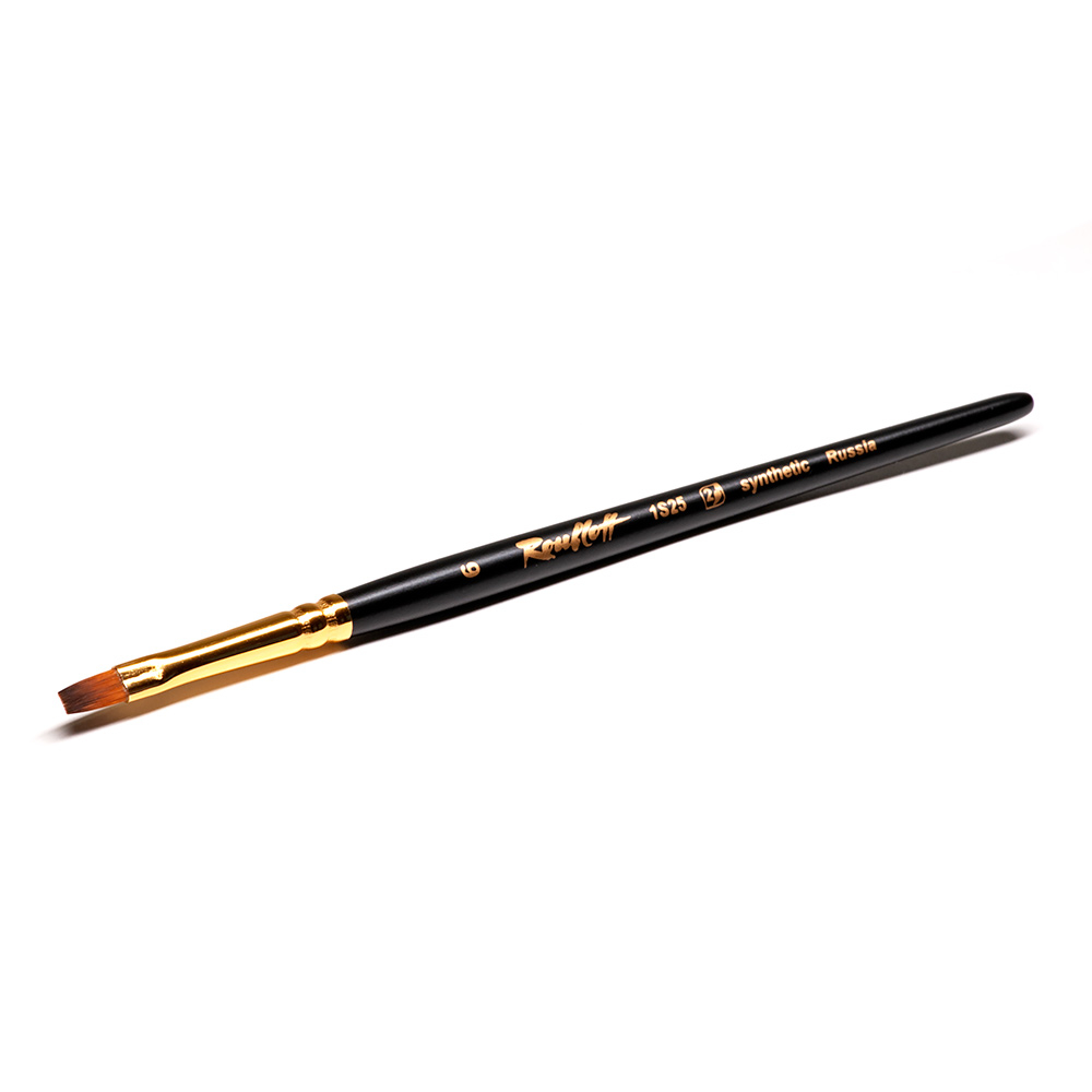 1S25-6 / ЖS2-06,05Ж  кисти  Кисть Roubloff синтетика имитация колонка плоская 6 серии 1S25