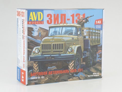 1319AVD  автомобили и мотоциклы  Боротовой ЗИЛ-131  (1:43)