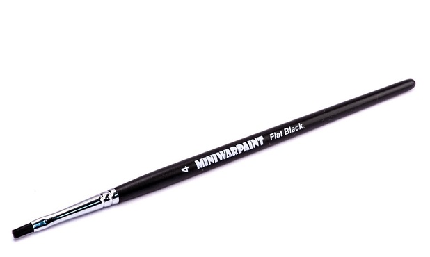 T-109  кисти  Кисть MiniWarPaint серии Flat Black №4