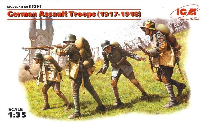 35291  фигуры  Германские штурмовые части (1917 -1918) (1:35)