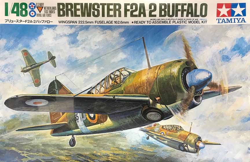 61019  авиация  Brewster F2A-2 Buffalo  (1:48)