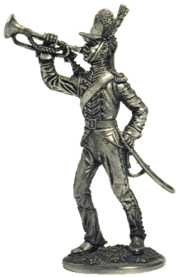 034 R  миниатюра  Русский трубач карабинерного полка, 1786-96