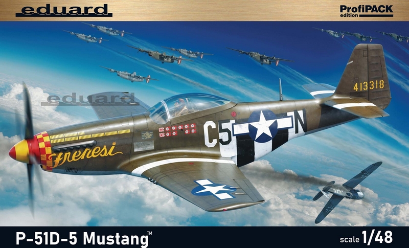 82101  авиация  P-51D-5 Mustang  (1:48)
